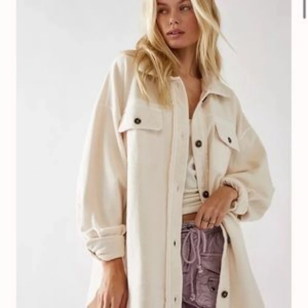 BNWT FREE PEOPLE Ruby Shacket Peach - medium - Picture 3 of 3